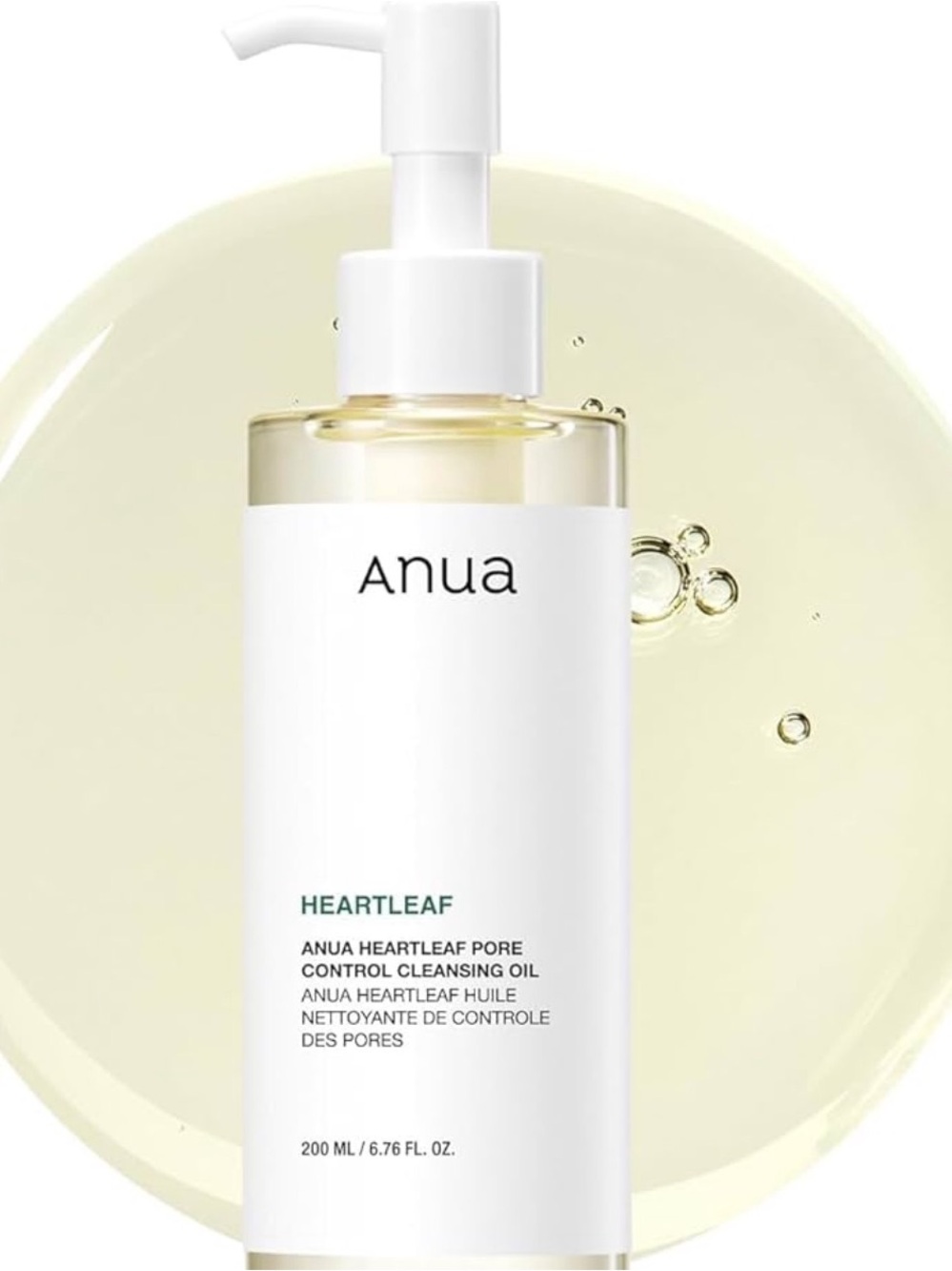 Anua Heartleaf Pore Control Cleansing Oil - White Bottle